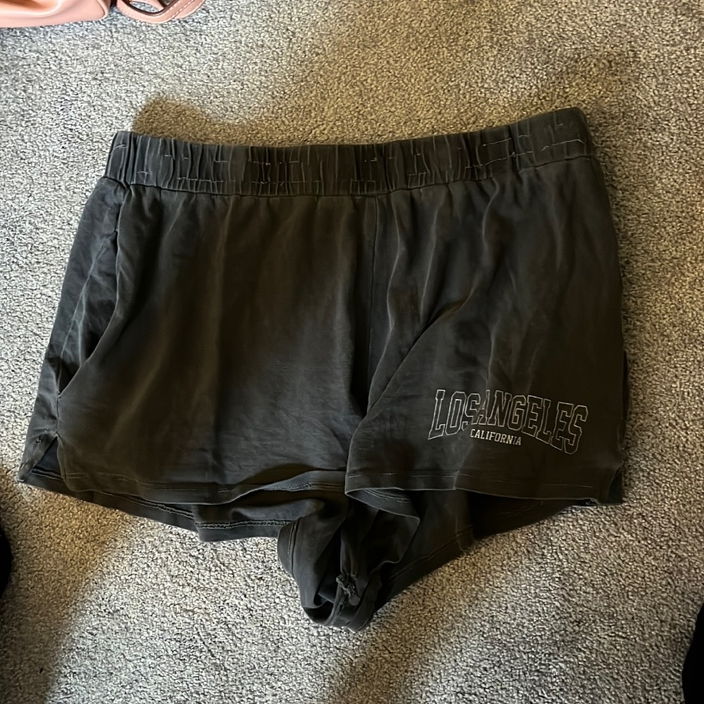 A pair of booty shorts